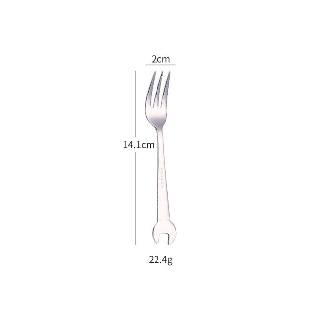 Avtoit | Creative Wrench Shape Fork Spoon Cutlery Set