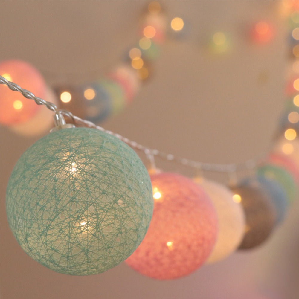 Avtoit | LED Cotton Ball String Lights