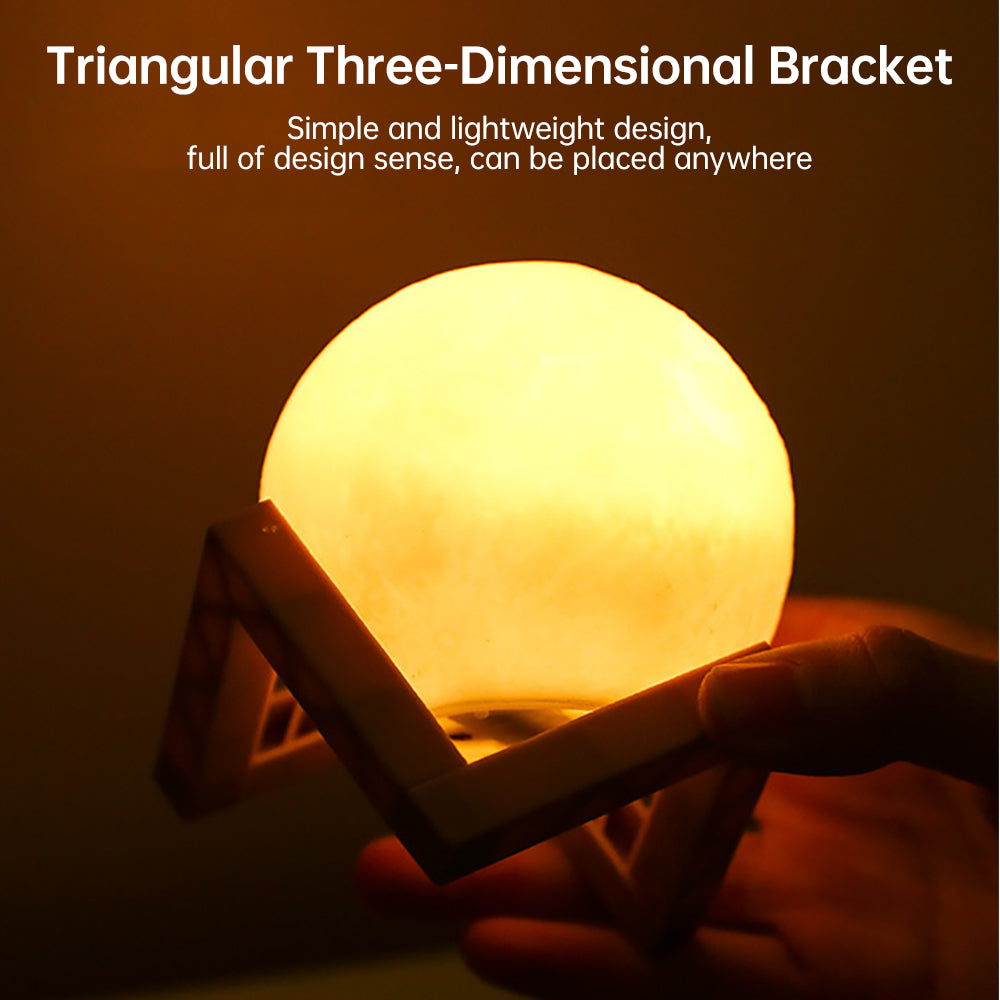 Avtoit | 3D Light Touch Switch Rechargeable Moon Night Lamp