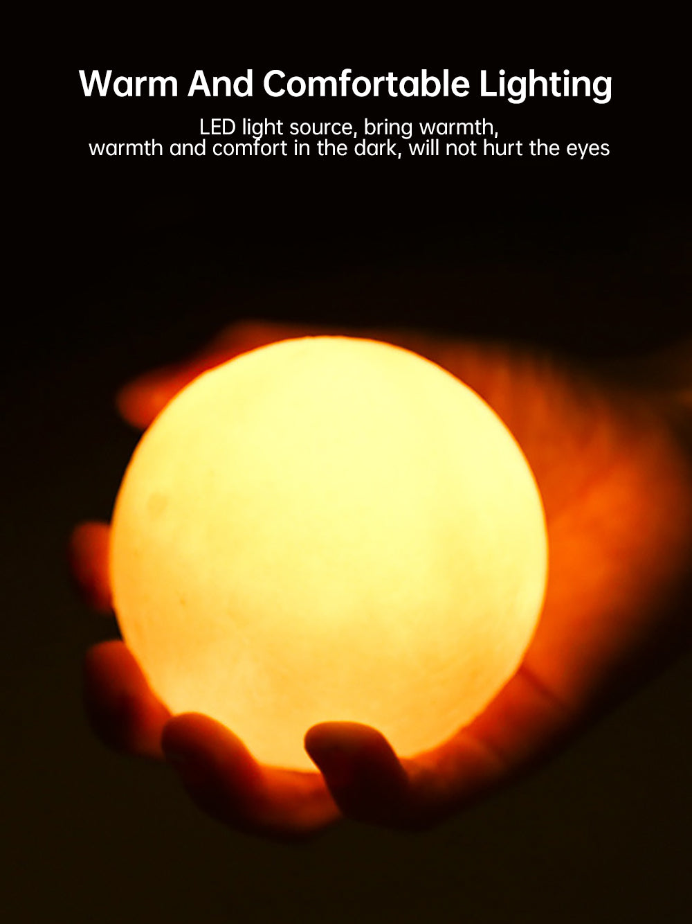Avtoit | 3D Light Touch Switch Rechargeable Moon Night Lamp