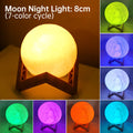 Avtoit | 3D Light Touch Switch Rechargeable Moon Night Lamp