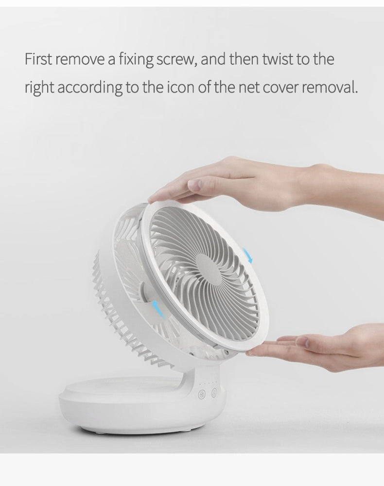 Avtoit | Portable Wireless Foldable Fan Night Lamp