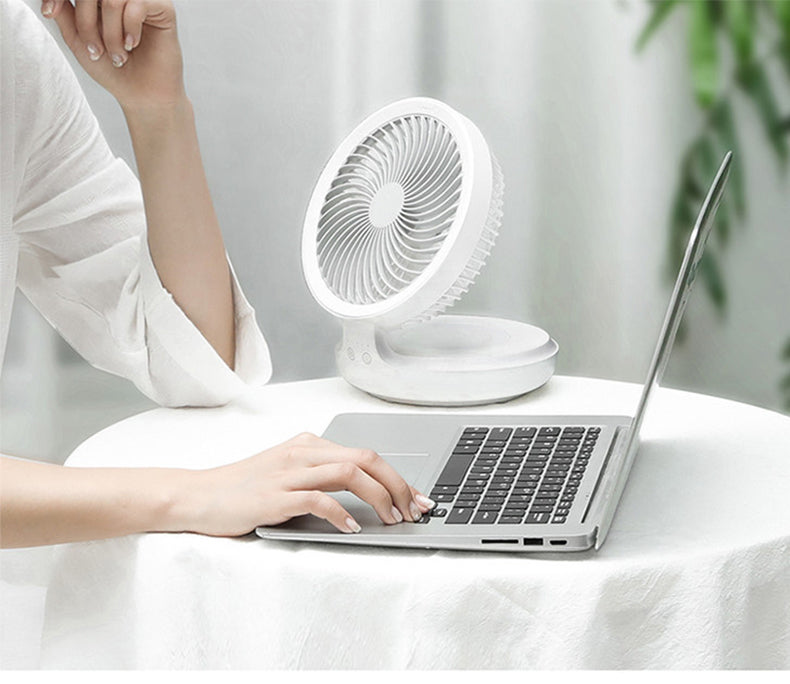 Avtoit | Portable Wireless Foldable Fan Night Lamp