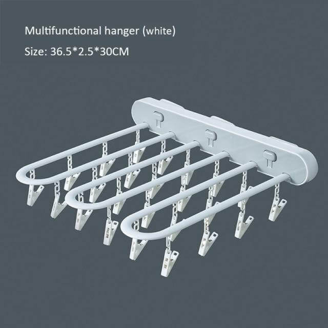 Avtoit | Wall-Mounted Folding Easy Drying Sock Hanger Rack