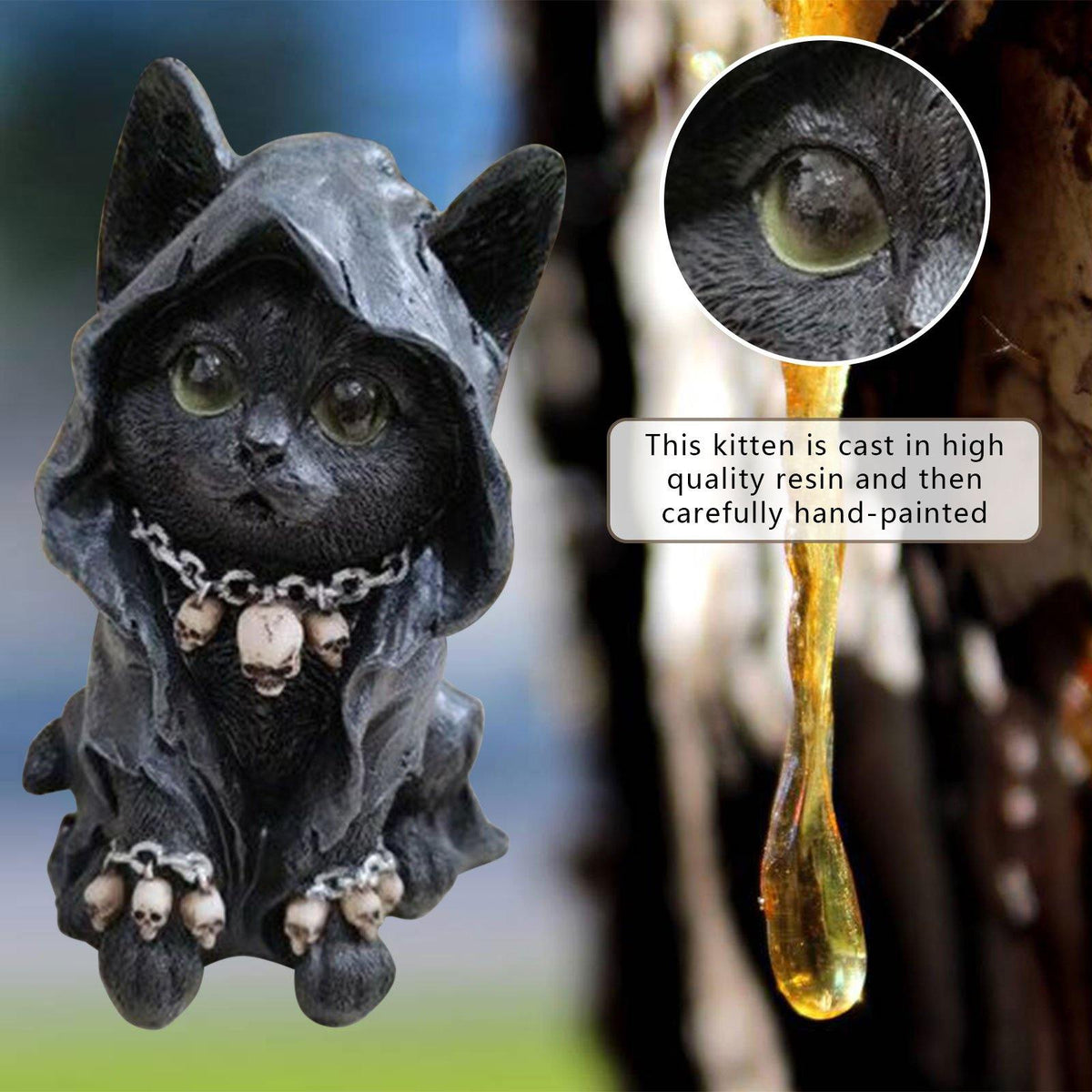 Avtoit | Resin Black Cat Statue Decor