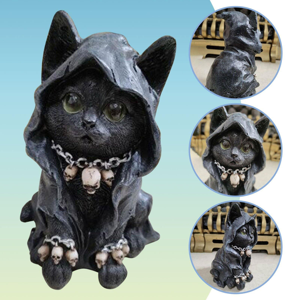 Avtoit | Resin Black Cat Statue Decor