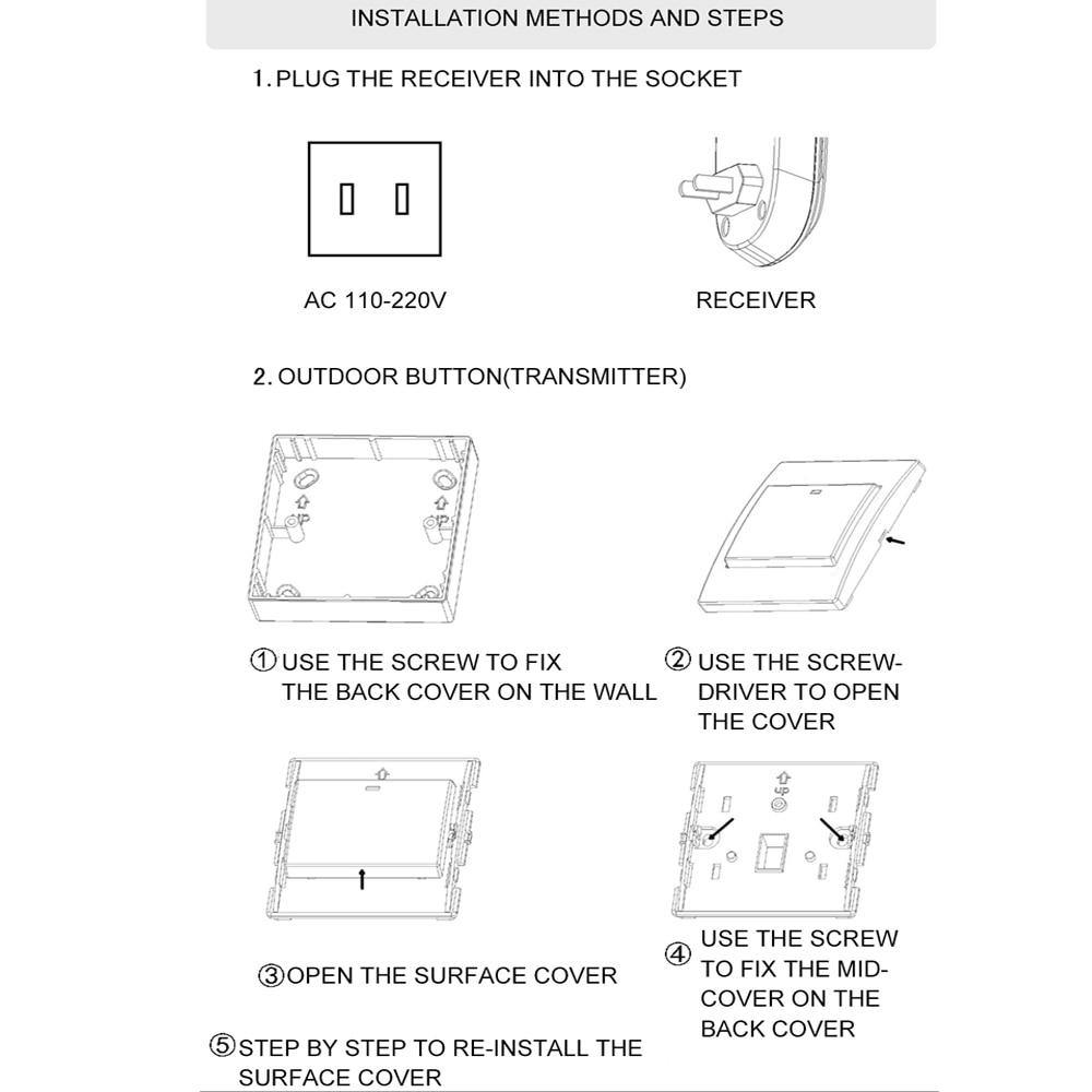 Avtoit | Waterproof Cordless Wireless Doorbell