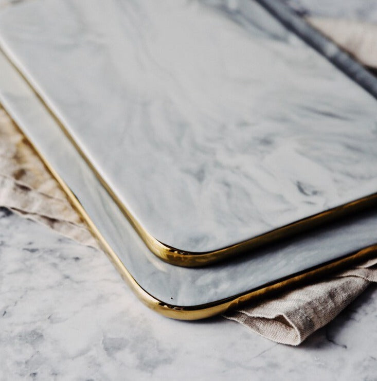 Avtoit | Elegant White Marble Ceramic Cutting Board