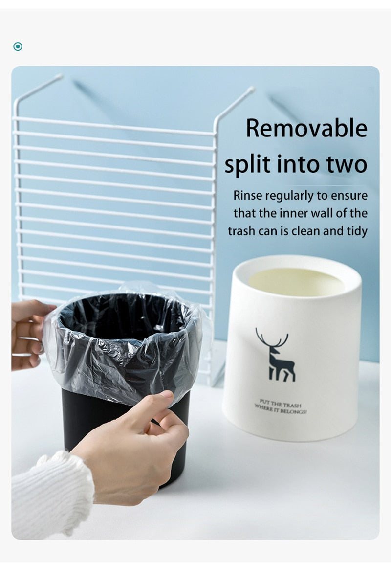Avtoit | Nordic Desktop Double-Layer Mini Trash Can