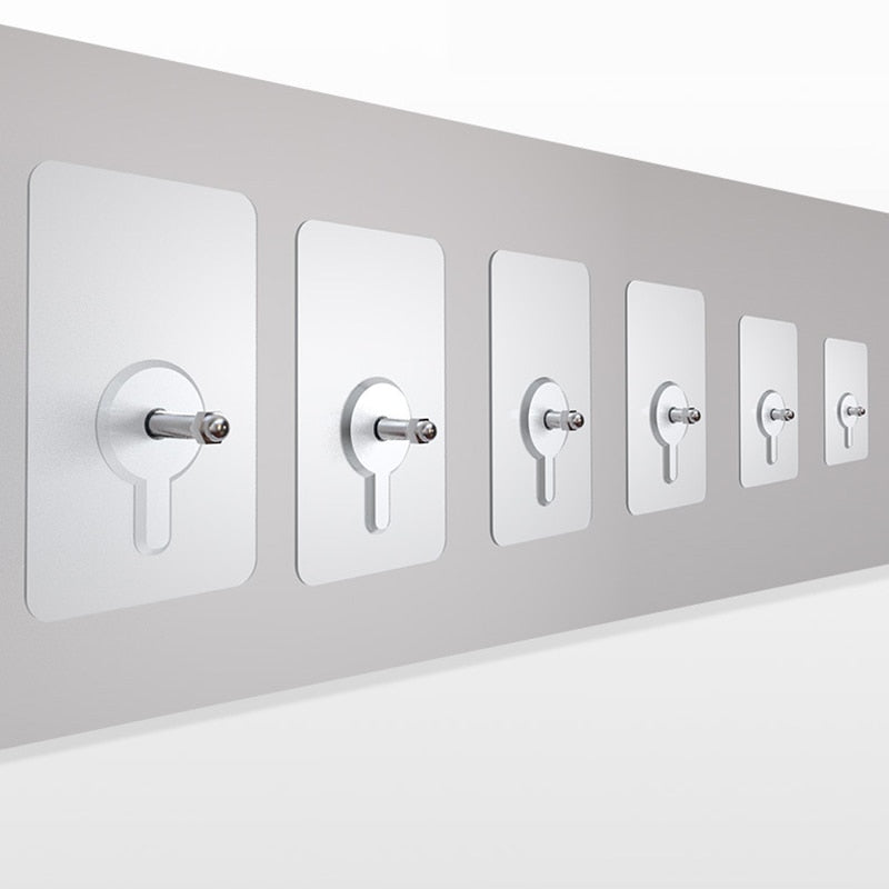 Avtoit | 10 pieces heavy-duty punch-free transparent adhesive hooks