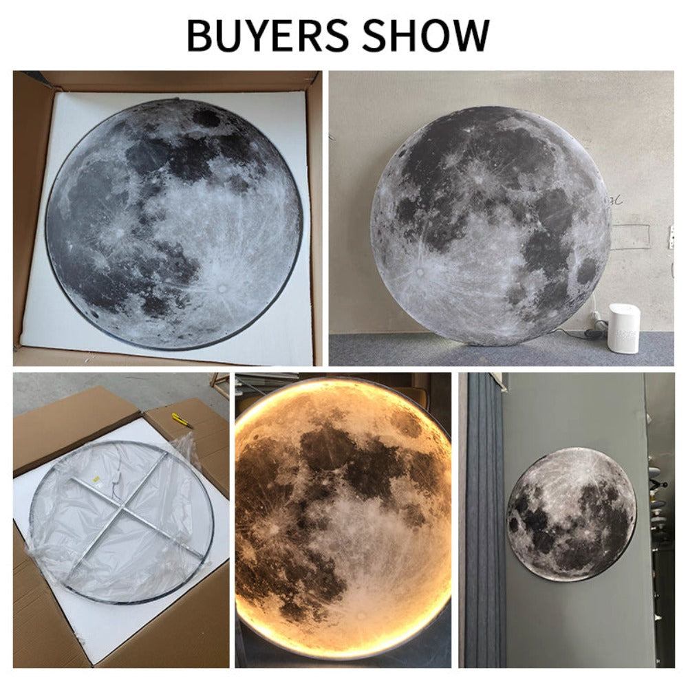Avtoit | 3D LED Moon or Earth Ceiling or Wall Lamp (3 Styles) 24CM-80CM