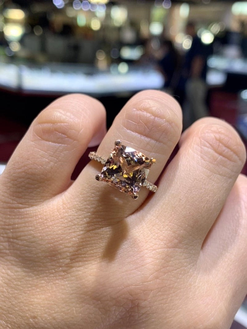 Avtoit | Luxury Fashion Rose Gold Filling Inlaid Zircon Crystal Wedding Rings