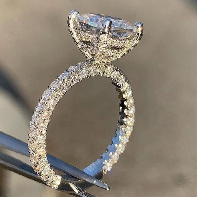 Avtoit | Luxury Fashion Rose Gold Filling Inlaid Zircon Crystal Wedding Rings