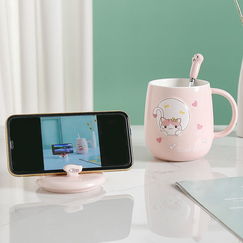Avtoit | Cute Cartoon Kitty Mug Set