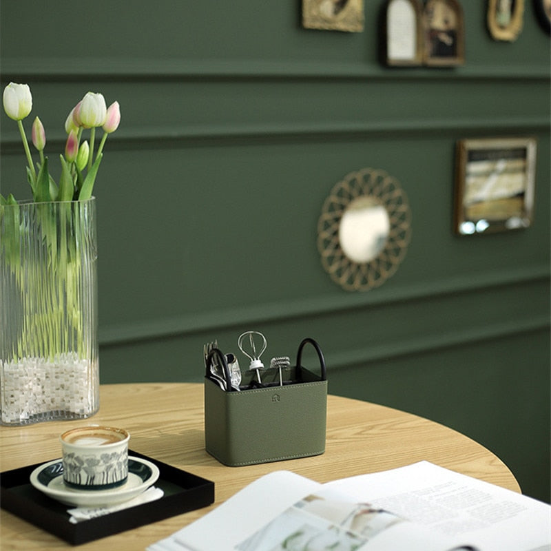 Avtoit | Oslo Leather Storage Basket