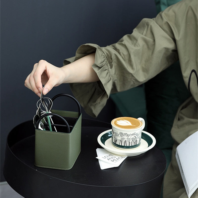 Avtoit | Oslo Leather Storage Basket