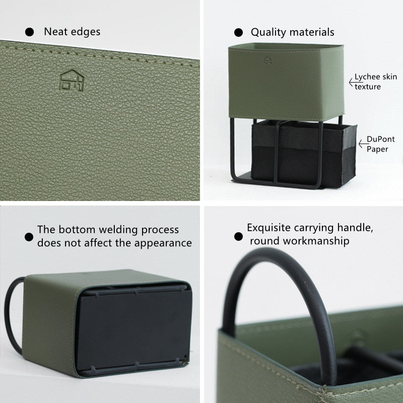 Avtoit | Oslo Leather Storage Basket
