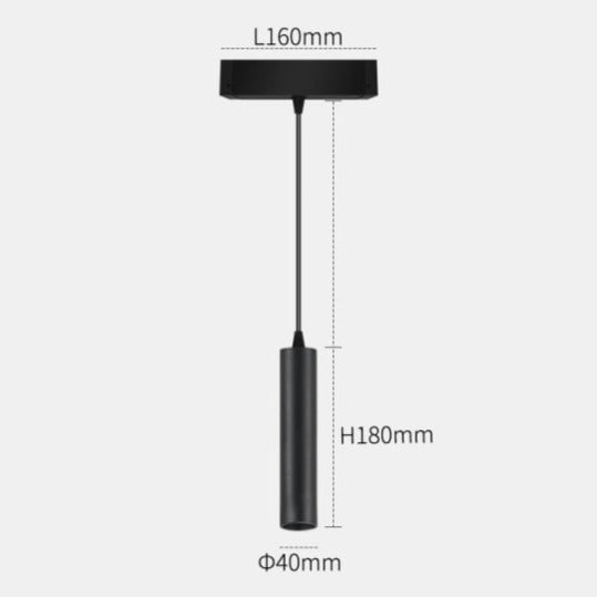 Avtoit | Wall-Mounted Black Continuous Magnetic Track System Light