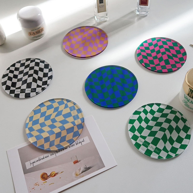 Avtoit | Checkered Acrylic Coaster