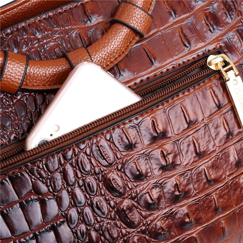 Avtoit | Leather Crocodile Bag – with handcrafted details