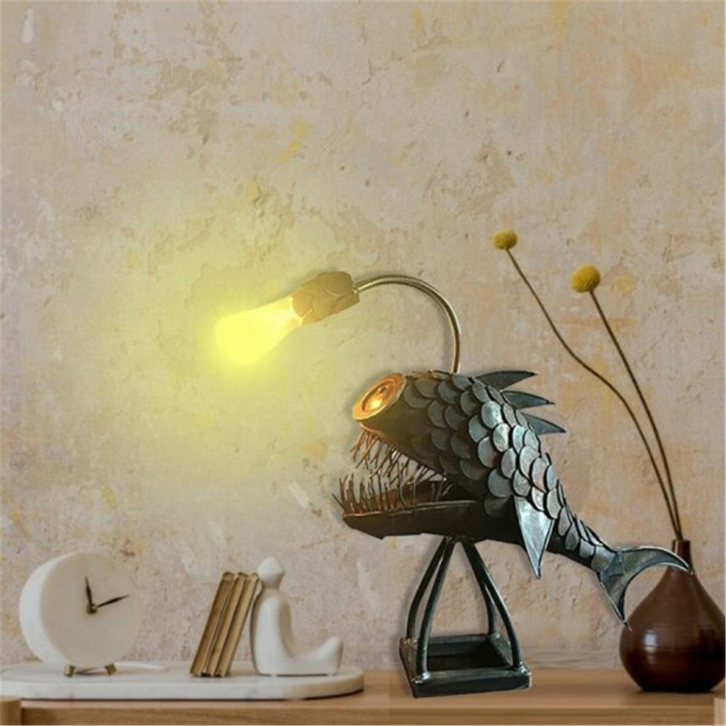 Avtoit | Creative Iron Angler Fish Desk Lamp