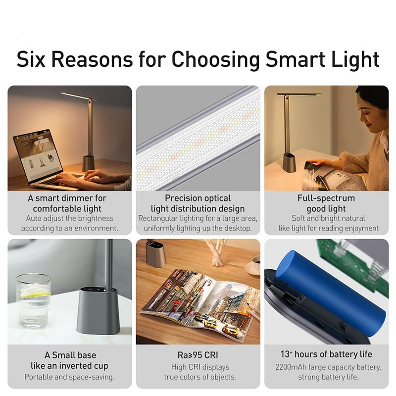 Avtoit | Elegant Eye Protect Dimmable Smart Desk Lamp