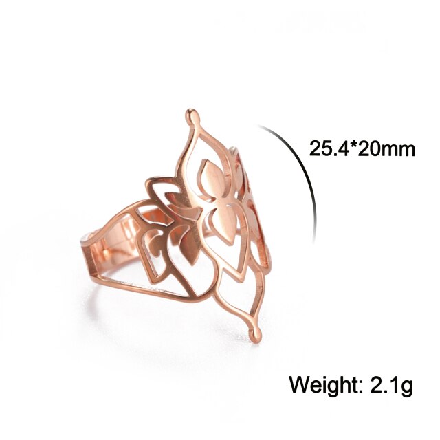 Avtoit | Buddha Vintage Lotus Rings for Women