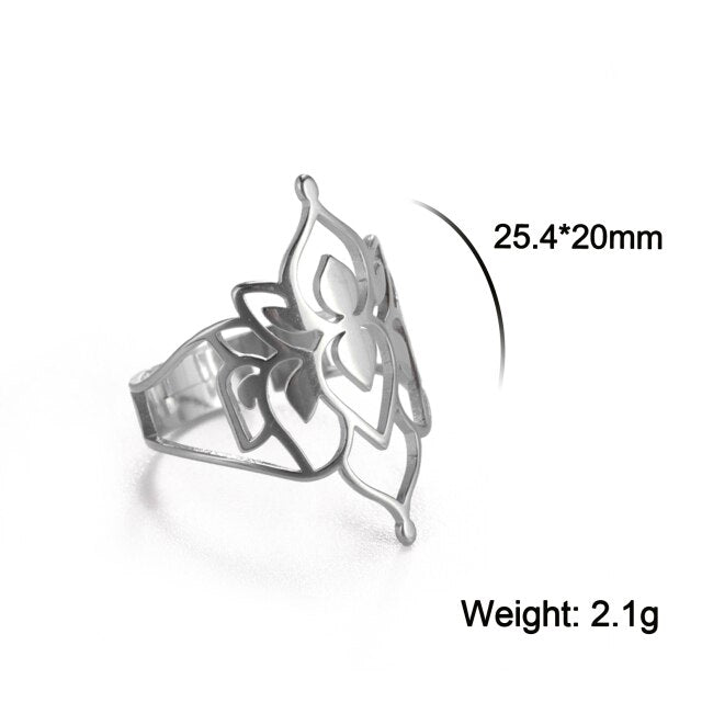 Avtoit | Buddha Vintage Lotus Rings for Women