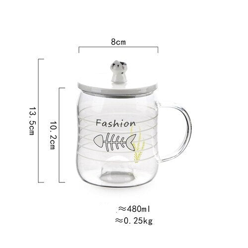 Avtoit | Cartoon Cat Transparent Floating Mug
