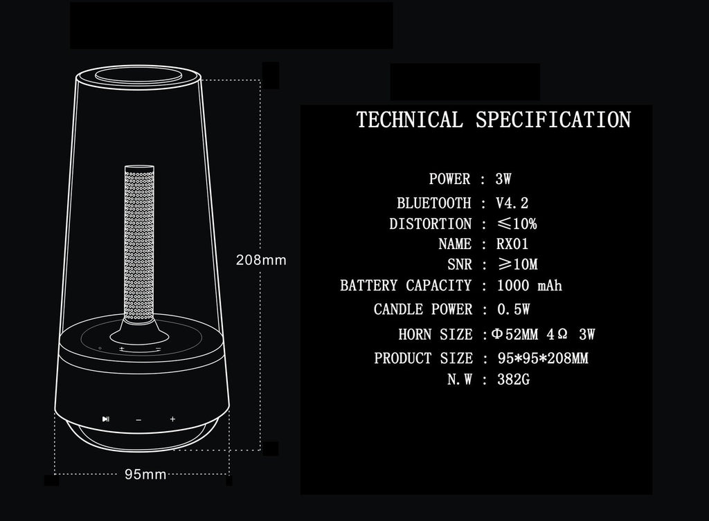 Avtoit | Portable Atmosphere Night Light Speaker
