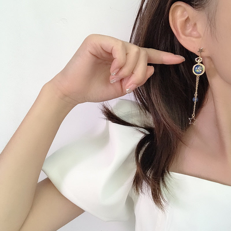 Avtoit | Japanese Style Cute Blue Rabbit Clip on Earring