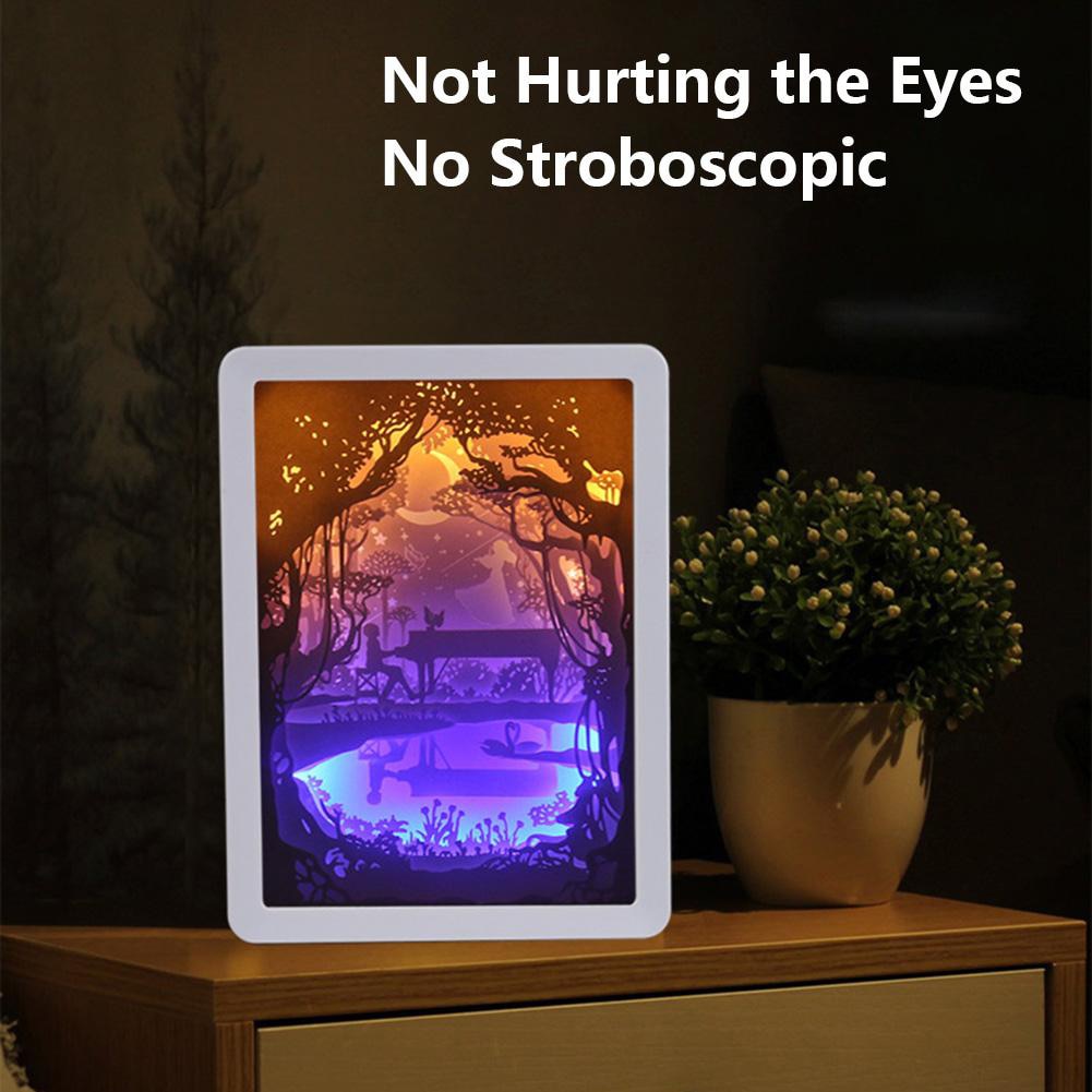 Avtoit | Creative 3D Paper Box LED Night Lamp