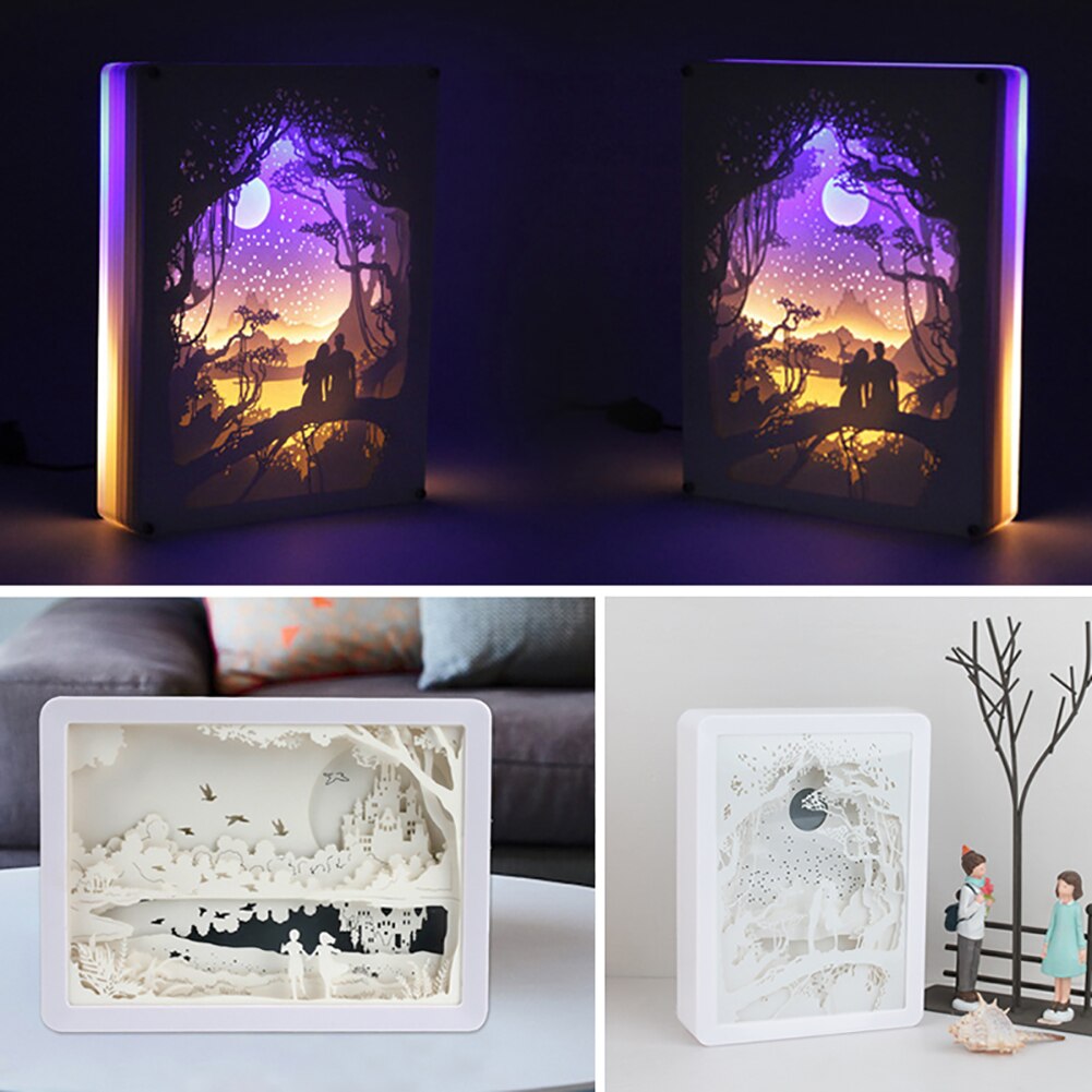 Avtoit | Creative 3D Paper Box LED Night Lamp