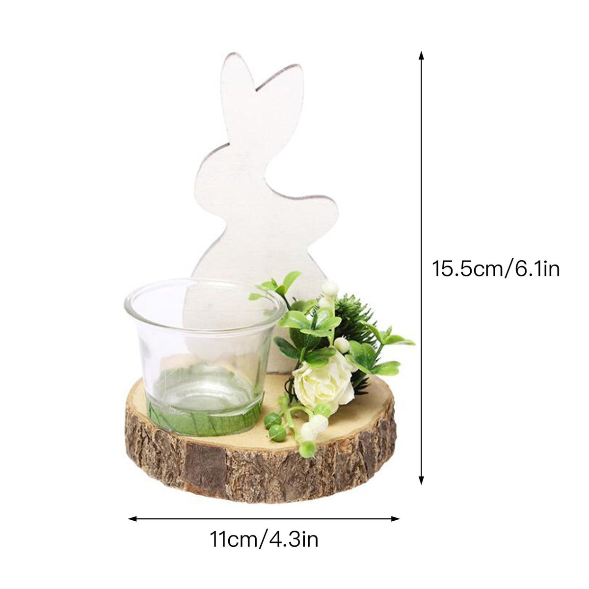 Avtoit | Easter Bunny Nordic Candle Holder Rabbit