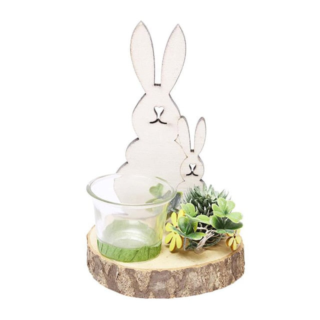 Avtoit | Easter Bunny Nordic Candle Holder Rabbit
