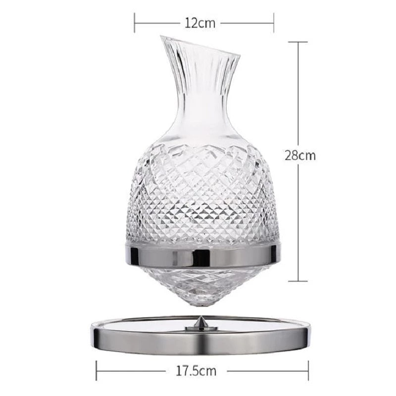 Avtoit | Elegant Crystal Spinning Glass Wine Decanter