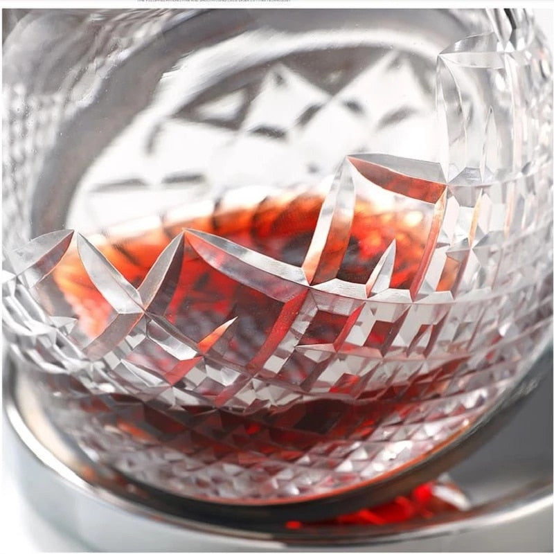 Avtoit | Elegant Crystal Spinning Glass Wine Decanter
