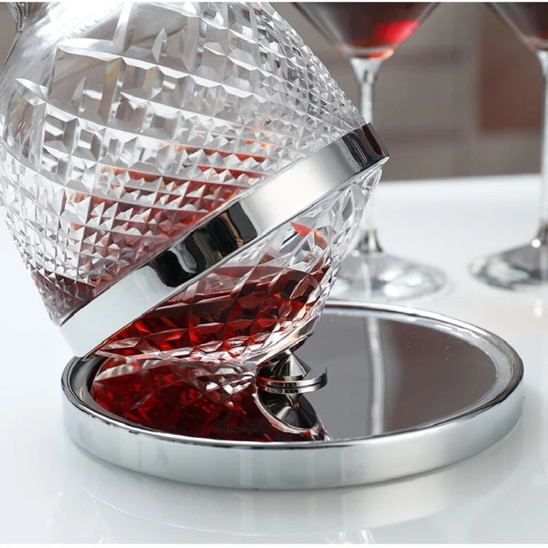 Avtoit | Elegant Crystal Spinning Glass Wine Decanter