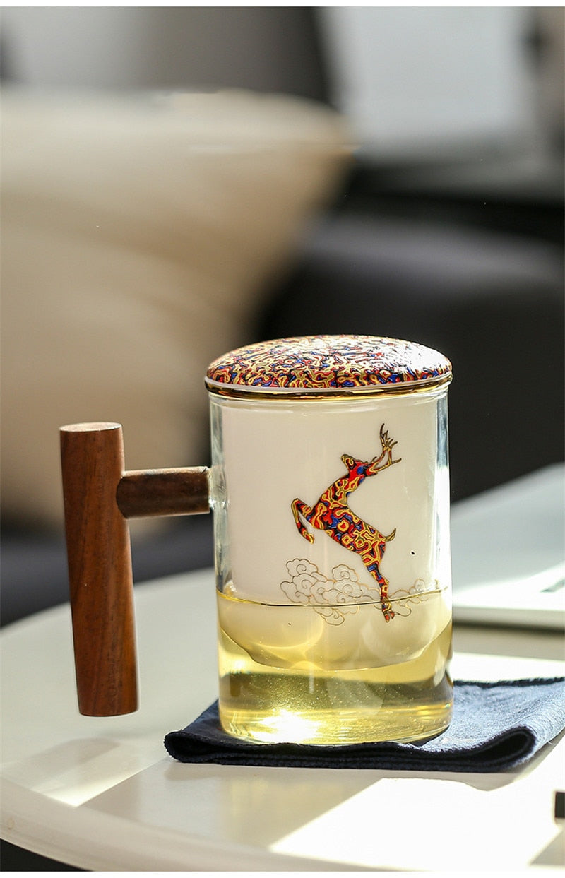 Avtoit | Creative Separated Tea Filter Ceramic Cup Set