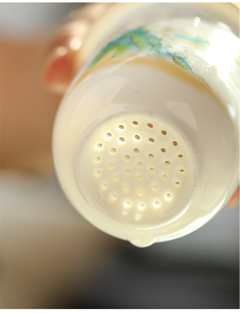 Avtoit | Creative Separated Tea Filter Ceramic Cup Set
