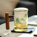 Avtoit | Creative Separated Tea Filter Ceramic Cup Set