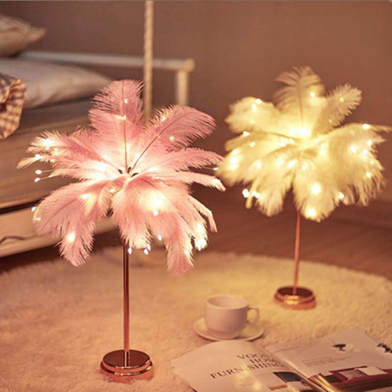 Avtoit | Feather Palm Creative Table Lamp