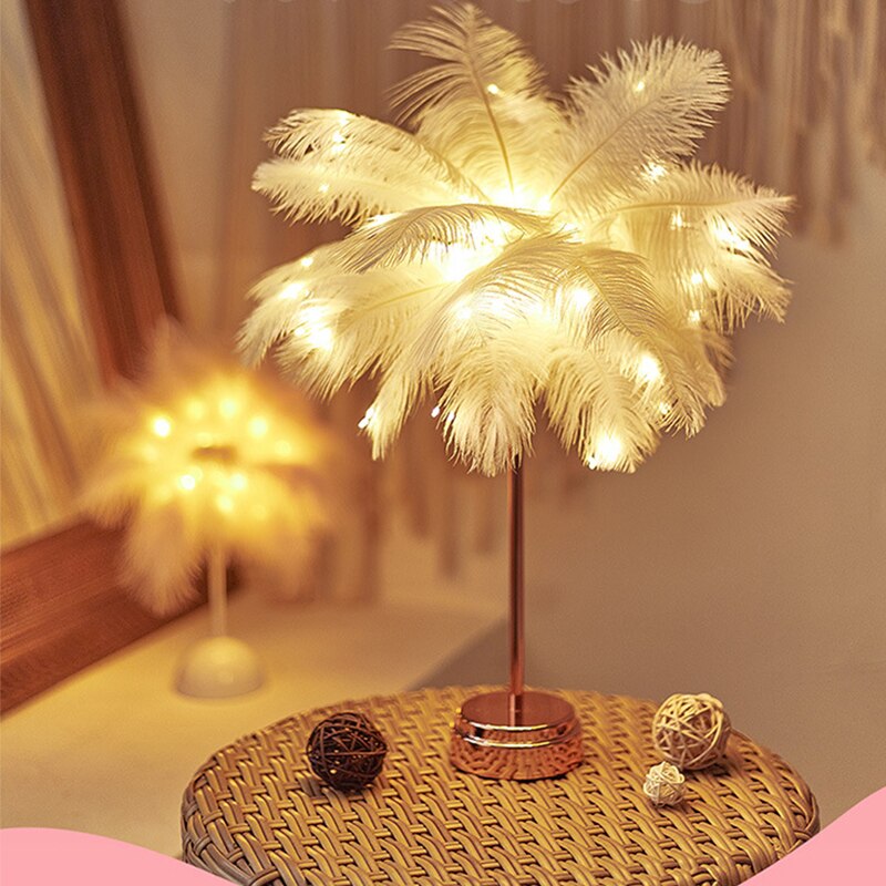 Avtoit | Feather Palm Creative Table Lamp