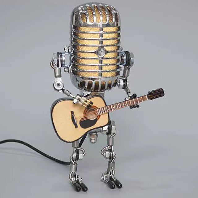 Avtoit | Vintage Guitar Playing Microphone Robot Lamp