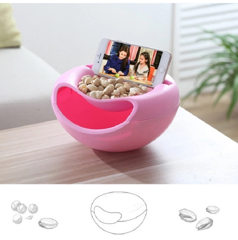 Avtoit | Multifunctional Double Layer Dish with Phone Holder