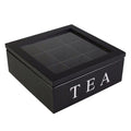 Avtoit | Large Grid Caddy Wood Tea Storage box