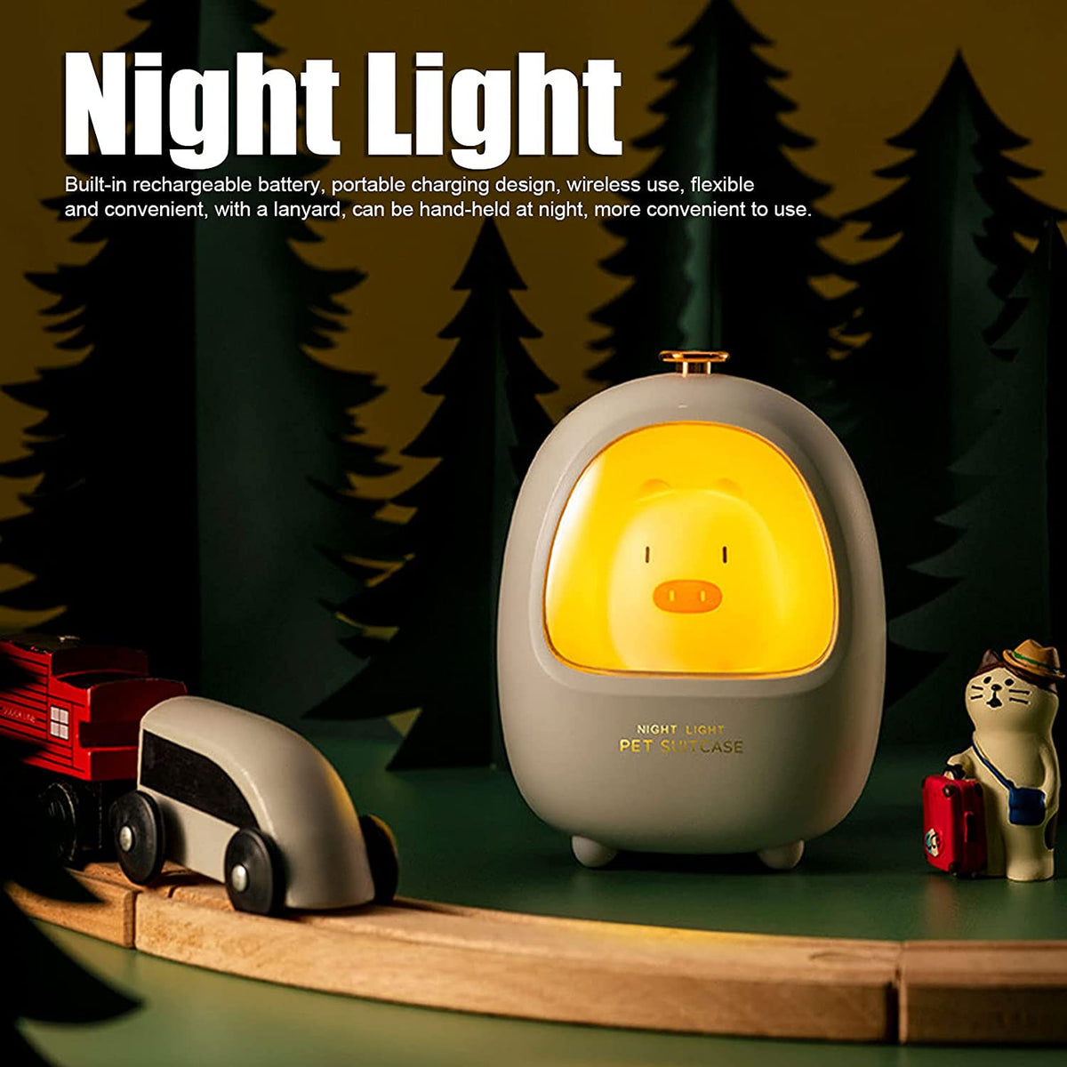 Avtoit | Portable Atmosphere Cute Pet Bedside Night Lamp