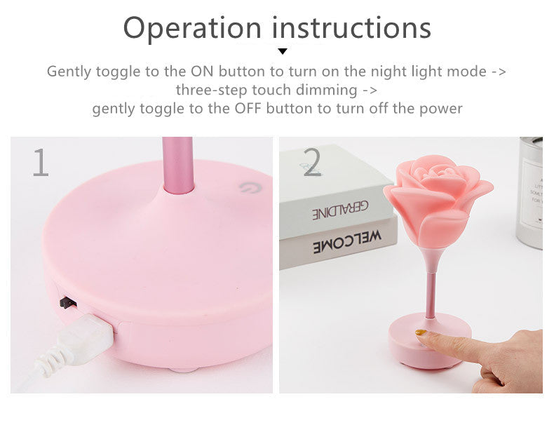 Avtoit | Rose Flower Romantic Touch Night Light