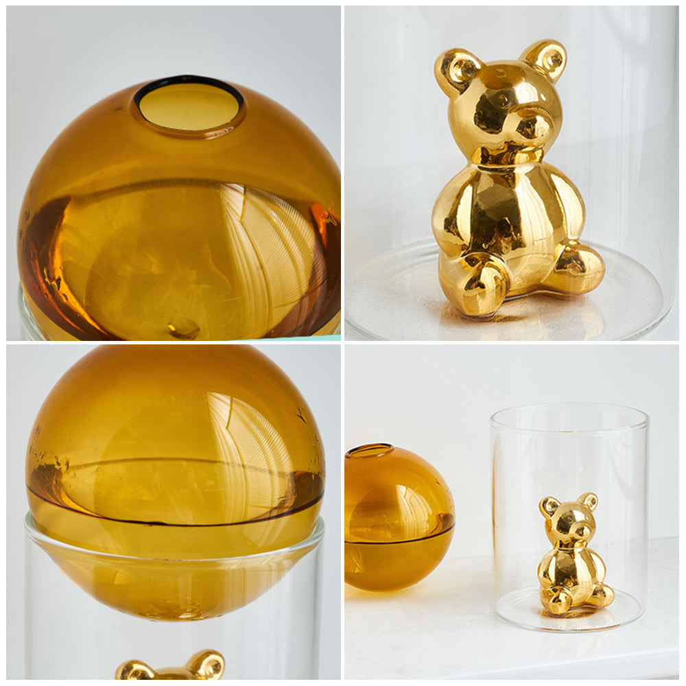 Avtoit | Transparent Double Glass Terrarium Art Vase