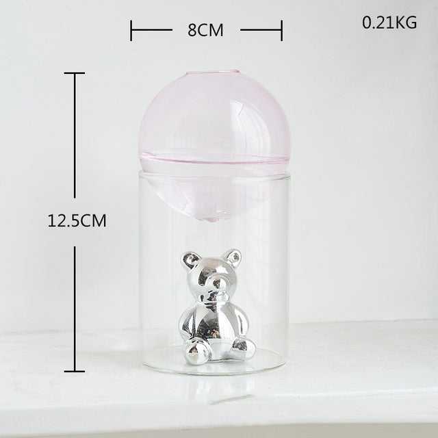 Avtoit | Transparent Double Glass Terrarium Art Vase